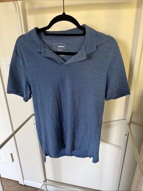 SONOMA Heathered Navy Blue Men's Polo Shirt